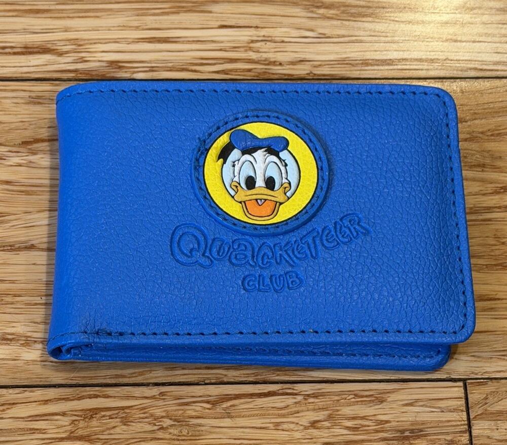 2024 Disney Parks Donald Duck 90th Anniversary Quacketeer Bifold Wallet Blue